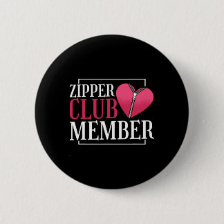 Zipper Club Member Heart Disease Awareness Red Hea 6 Cm Round Badge