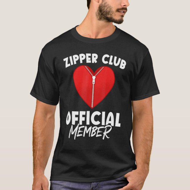 Zipper Club Open Heart Surgery Recovery T-Shirt (Front)