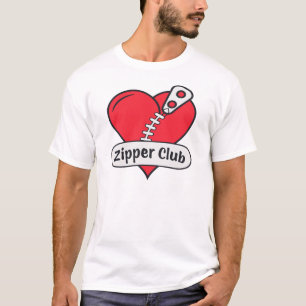 Zipper Club Open Heart Surgery Survivor Funny T-Shirt
