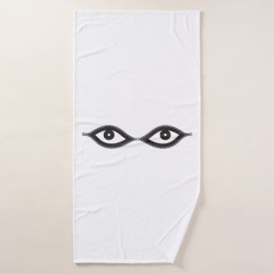 Zipper Eyes Bath Towel