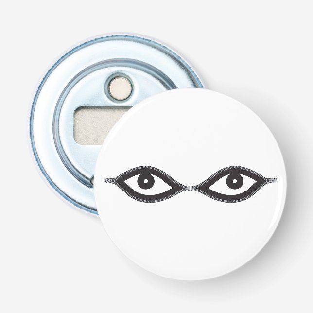 Zipper Eyes Bottle Opener (Front)