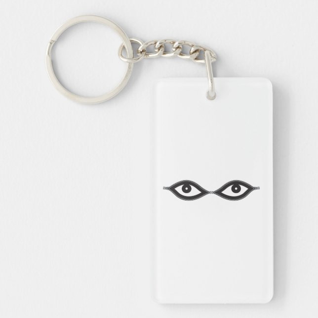 Zipper Eyes Key Ring (Front)