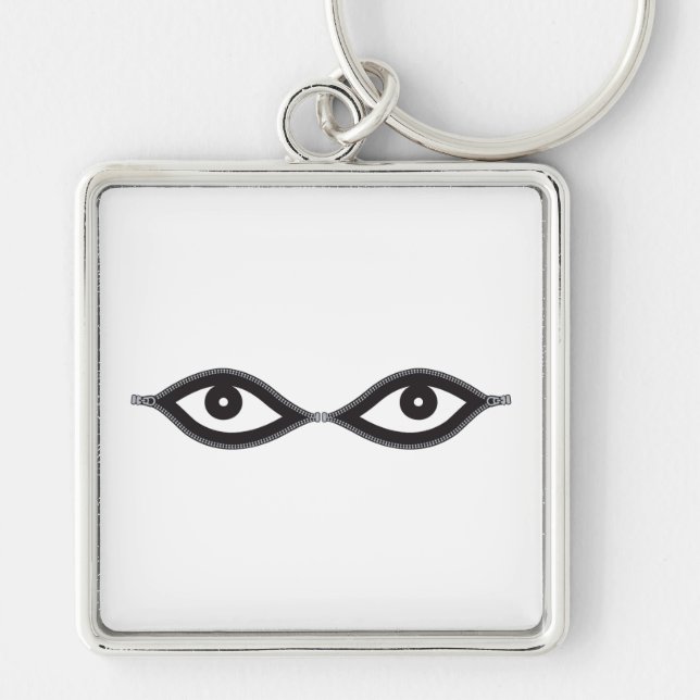 Zipper Eyes Key Ring (Front)