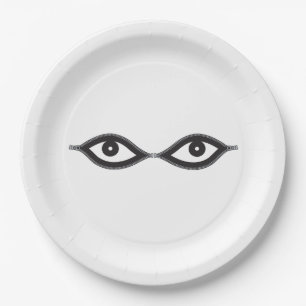 Zipper Eyes Paper Plate