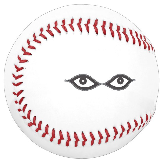 Zipper Eyes Softball (Front Left)