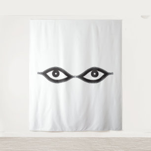 Zipper Eyes Tapestry