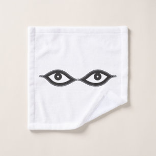 Zipper Eyes Wash Cloth