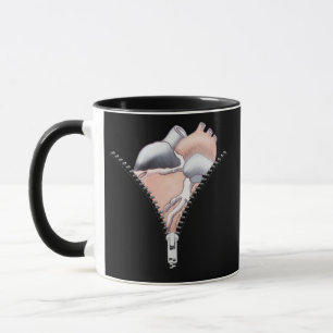 Zipper Heart Mug