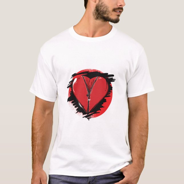 Zipper Heart T-Shirt (Front)