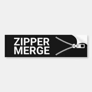 Zipper Merge Bumper Sticker
