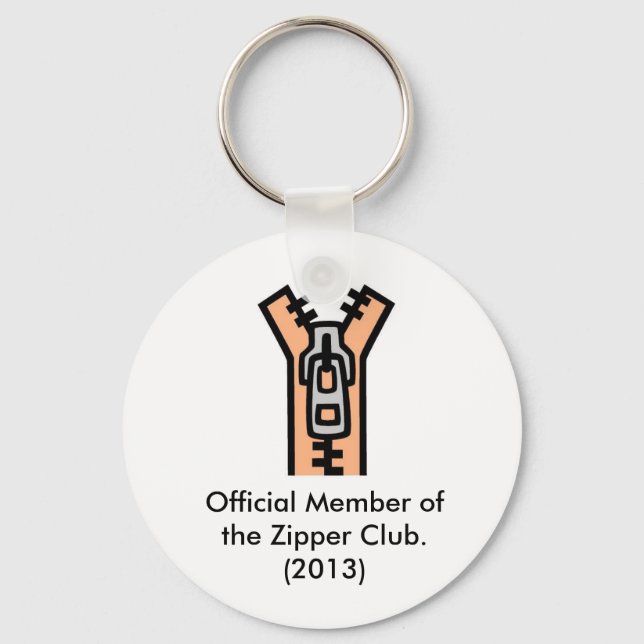 Zipper, Official Member of the Zipper Club.(2010) Key Ring (Front)