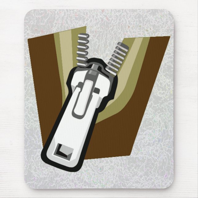 "Zipper On A Mousepad" Mouse Pad (Front)