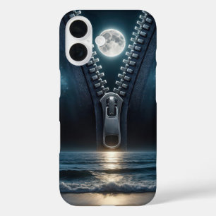 Zipper Unzipping The Moonlight iPhone 16 Case