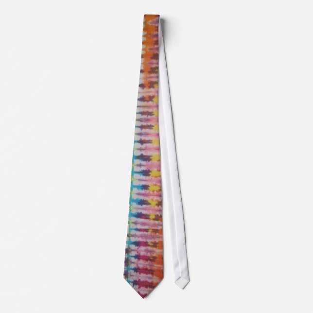 Zippie Red Tip Tie Dye Necktie (Front)
