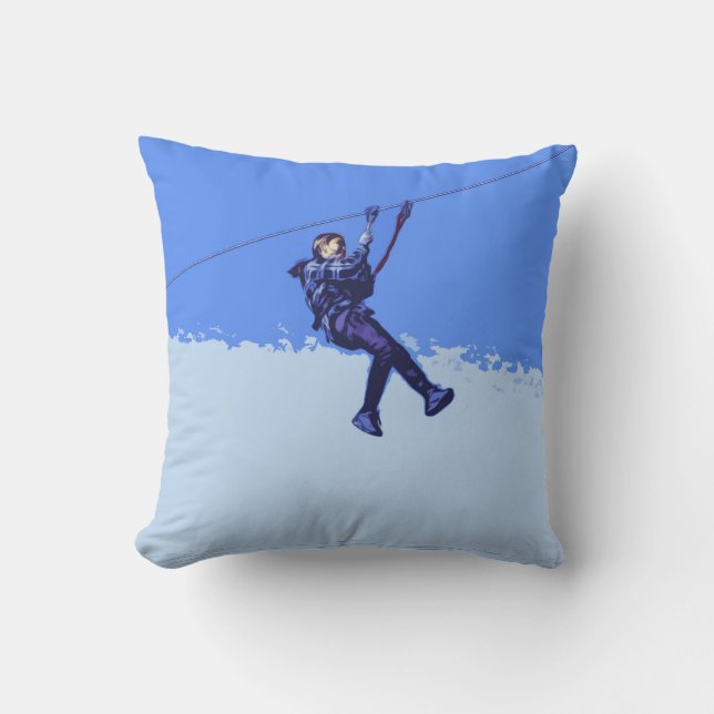 Zipping Is My Thing - Zipline Rider Cushion (Front)