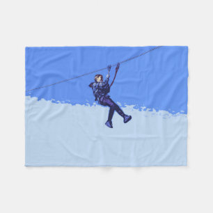 Zipping Is My Thing - Zipline Rider Fleece Blanket