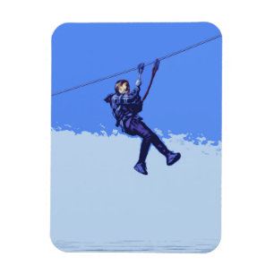 Zipping Is My Thing - Zipline Rider Magnet