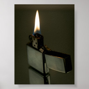Zippo lighter. Fine art Poster