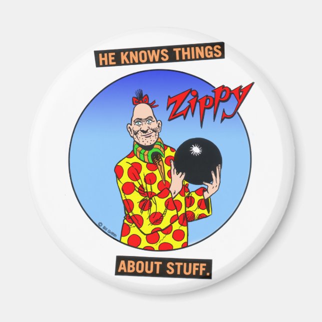 Zippy Bowling Magnet (Front)