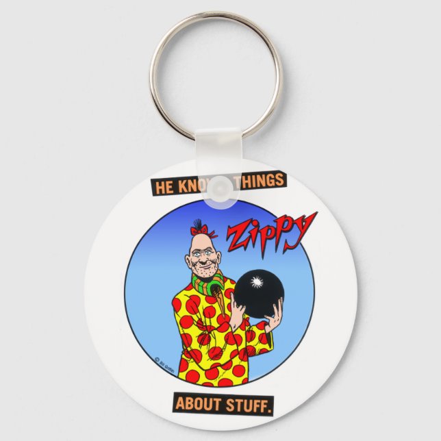 Zippy knows things.... key ring (Front)