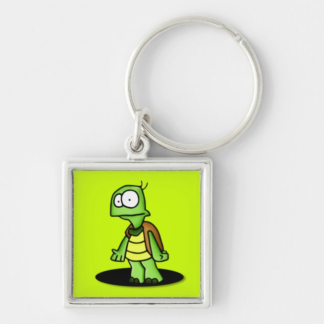 Zippy the Turtle	Keychain Key Ring (Front)