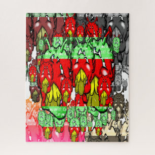 Zippy Trippy Alien Dazs Green-Tooth  Jigsaw Puzzle
