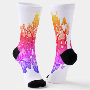 Zippy Trippy Alien Dazs Green-Tooth Socks
