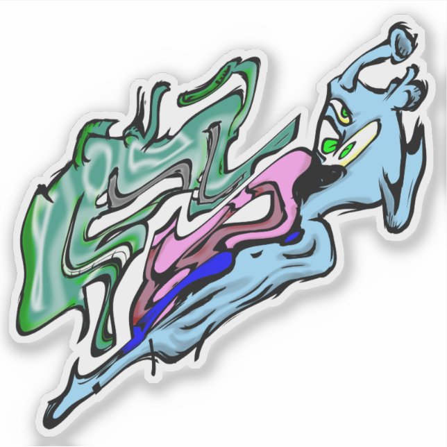 Zippy Trippy Alien Dazs slime Face Xo/Ice (Front)