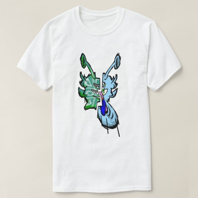 Zippy Trippy Alien Dazs tiny Face Xo/Ice T-Shirt (Design Front)