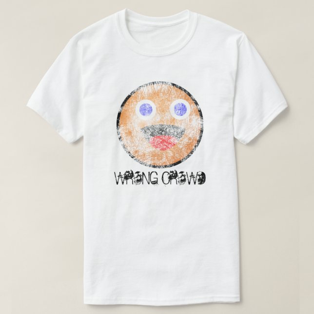 Zippy Wrong Crowd Distressed T-Shirt (Design Front)