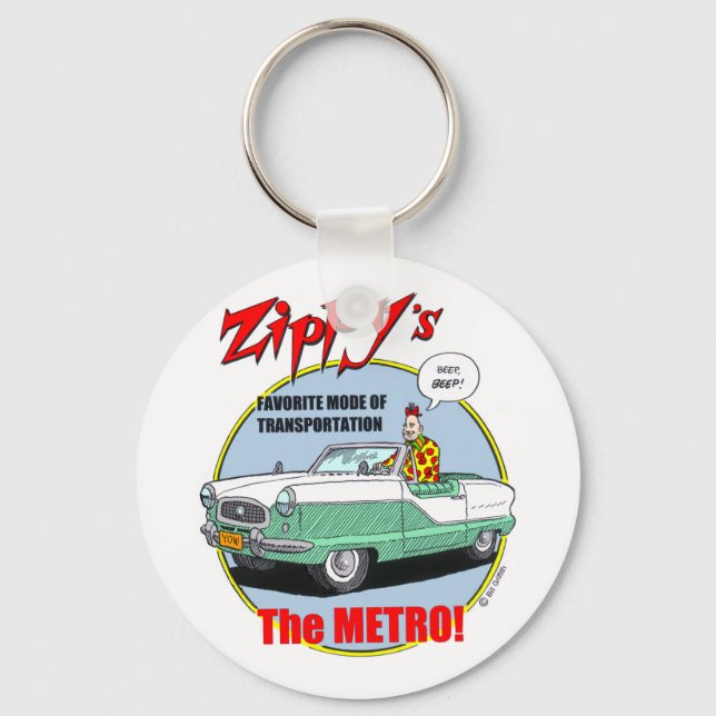 Zippy's Metro Key Ring (Front)