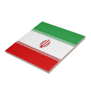 zIR001 Iranian FLAG Iran, Ceramic Tile