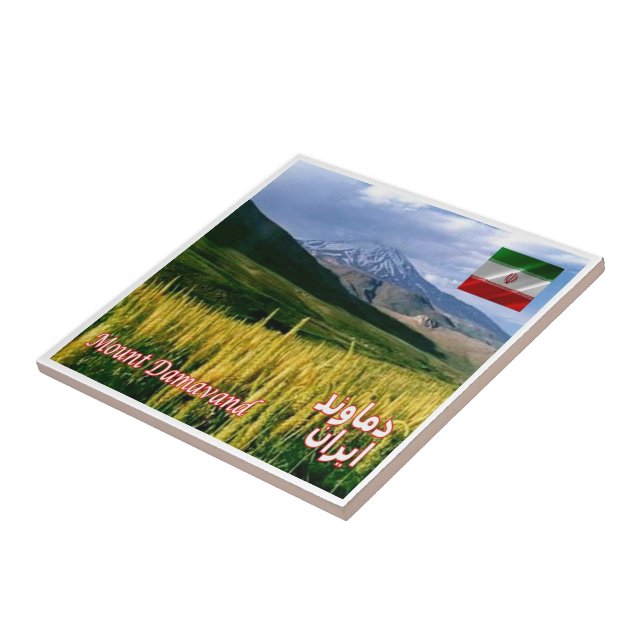 zIR007 DAMAVANT MOUNT, Iran, Asia, Ceramic Tile (Side)