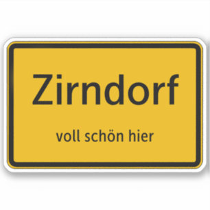 Zirndorf Sticker Sticker Autosticker