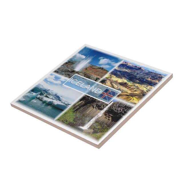 zIS004 LANDMANNALAUGAR, Iceland, Ceramic Tile (Side)