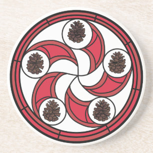 Zisa hex sign on a coaster