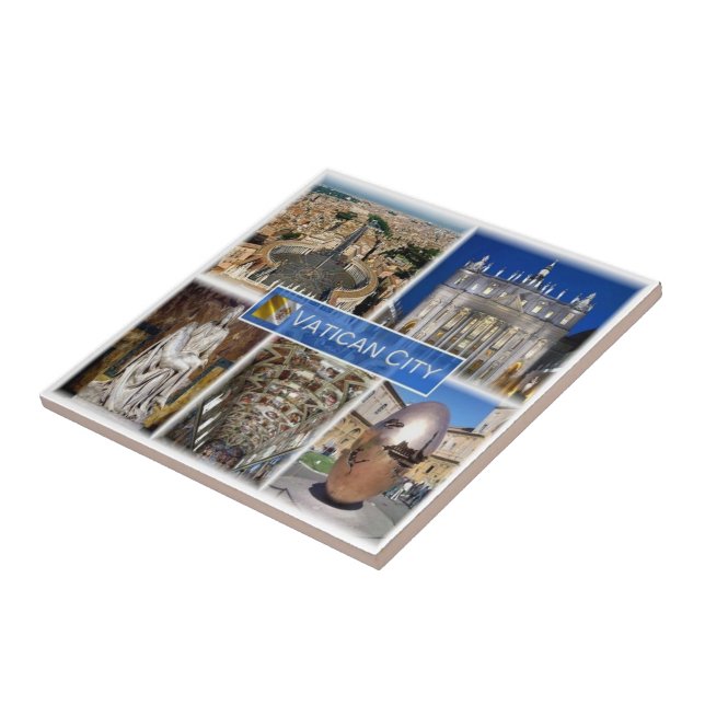 zIT000 ROME Vatican City. Saint Peter's Square,  Ceramic Tile (Side)