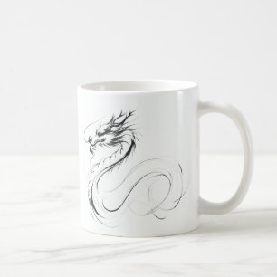 Zit&Bit Artistry - Unique Dragon Zodiac Design Coffee Mug