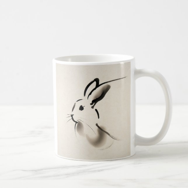 Zit&Bit Artistry - Unique Rabbit Zodiac Design Coffee Mug (Right)