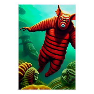 Ziusudra's Secret - Ken Gauge Surreal Art Poster
