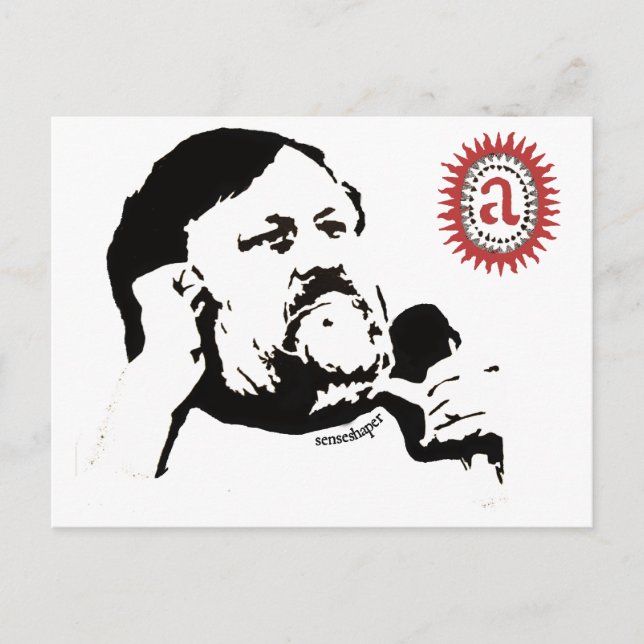Zizek contemplating the objet petit a: The T-shirt Postcard (Front)