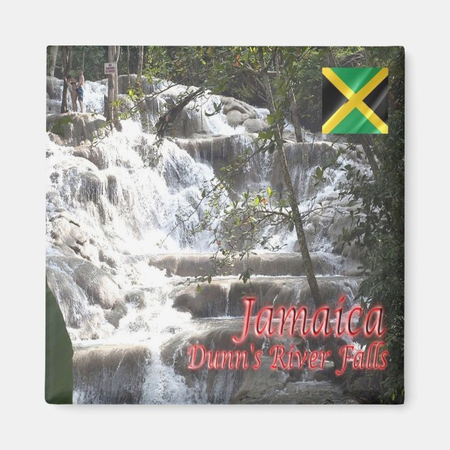 zJM007 JAMAICA,Dunn's River Falls, America, Fridge Magnet (Front)