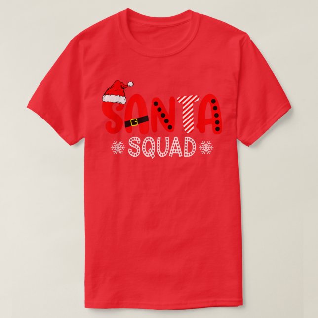 Zjn8 Plaid Santa Squad Merry Xmas Christmas Vibes  T-Shirt (Design Front)