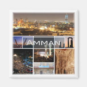 zJO005 AMMAN panorama, Jordan, Asia, Fridge  Magnet