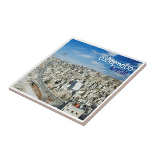 zJO008 AMMAN panorama, Jordan, Asia, Ceramic Tile