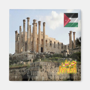 zJO012 Jerash TEMPLE OF ZEUS, Jordan, Fridge Magnet