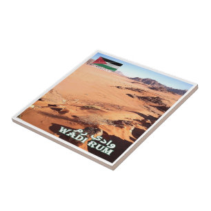 zJO017 desert WADI RUM, Jordan, Asia, Ceramic Tile