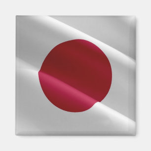 zJP002 japanese waving FLAG Japan, Fridge Magnet