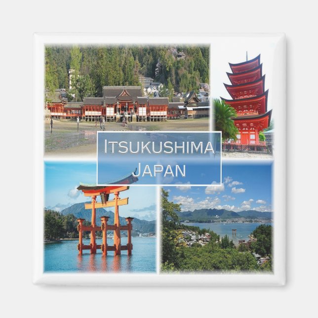 zJP004 ITSUKUSHIMA MIYAJIMA, Japan, Fridge Magnet (Front)