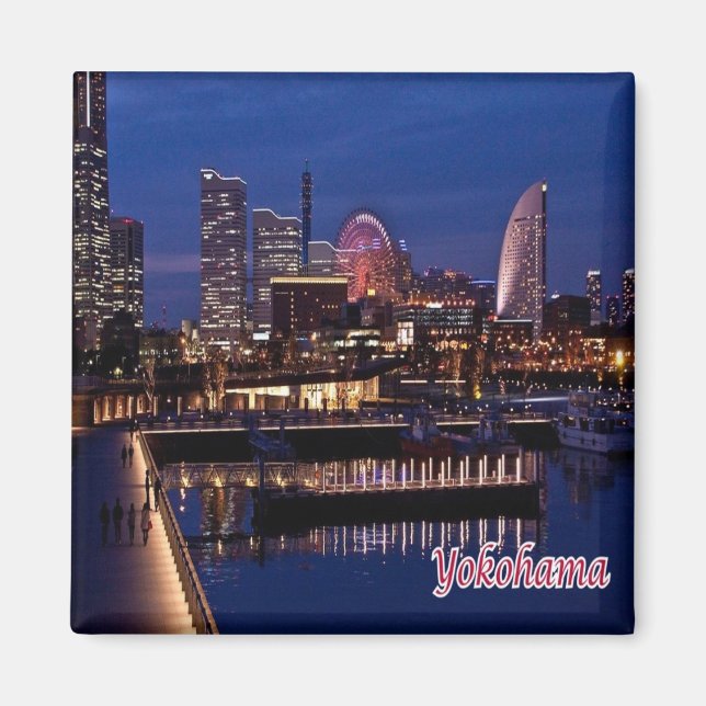 zJP006 YOKOHAMA, Japan, Asia, Fridge Magnet (Front)